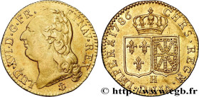LOUIS XVI
Type : Louis d'or dit "aux écus accolés" 
Date : 1786 
Mint name / Town : La Rochelle 
Quantity minted : 366506 
Metal : gold 
Millesimal fi...