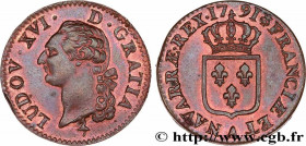 LOUIS XVI
Type : Sol dit "à l'écu" 
Date : 1791 
Mint name / Town : Paris 
Quantity minted : 17522138 
Metal : copper 
Diameter : 29  mm
Orientation d...