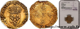 HENRY III
Type : Demi-écu d'or au soleil, 3e type 
Date : 1579 
Mint name / Town : Tours 
Quantity minted : 1026 
Metal : gold 
Millesimal fineness : ...