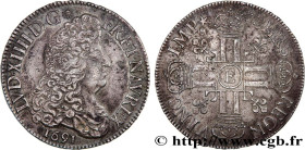 LOUIS XIV "THE SUN KING"
Type : Écu aux huit L, 1er type 
Date : 1691 
Mint name / Town : Tours 
Metal : silver 
Millesimal fineness : 917  ‰
Diameter...