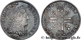 LOUIS XIV "THE SUN KING"
Type : Quart d'écu aux huit L, 1er type 
Date : 1691 
Mint name / Town : Tours 
Quantity minted : 93241 
Metal : silver 
Mill...