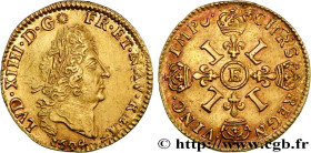 LOUIS XIV "THE SUN KING"
Type : Demi-louis d'or aux quatre L 
Date : 1694 
Mint name / Town : Tours 
Metal : gold 
Millesimal fineness : 917  ‰
Diamet...