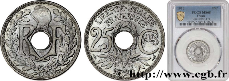 III REPUBLIC
Type : 25 centimes Lindauer 
Date : 1920 
Quantity minted : 1810812...