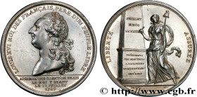 LOUIS XVI
Type : Médaille, Assemblée des électeurs de Paris 
Date : 1789 
Metal : silver 
Diameter : 45,5  mm
Weight : 46,38  g.
Edge : lisse 
Puncheo...
