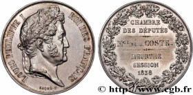 LOUIS-PHILIPPE I
Type : Médaille parlementaire, Maurice de La Coste du Vivier 
Date : 1838 
Metal : silver 
Diameter : 40,91  mm
Engraver : CAQUÉ Arma...