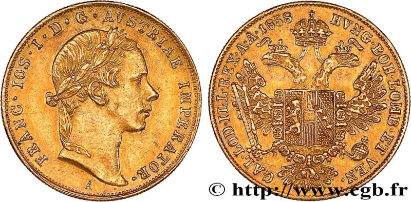 AUSTRIA - FRANZ-JOSEPH I
Type : 1 Ducat 
Date : 1858 
Mint name / Town : Vienne ...