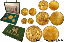ETHIOPIA
Type : Coffret de 5 Épreuves uniface en bronze doré : 200 dollars, 100 dollars, 50 dollars, 20 dollars et 10 dollars Proof 
Date : 1966 
Quan...