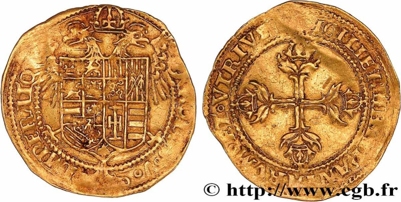 ITALY - KINGDOM OF NAPLES - CHARLES V
Type : Ducat d’or 
Date : n.d. 
Mint name ...