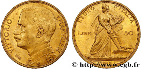 ITALY - KINGDOM OF ITALY - VICTOR-EMMANUEL III
Type : 50 Lire 
Date : 1912 
Mint name / Town : Rome 
Quantity minted : 11230 
Metal : gold 
Millesimal...