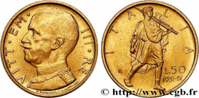 ITALY - KINGDOM OF ITALY - VICTOR-EMMANUEL III
Type : 50 Lire 
Date : année IX de l’ère fasciste 
Mint name / Town : Rome 
Quantity minted : 19760 
Me...