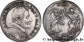 ITALY- PAPAL STATES - ALEXANDER VIII (Pietro Vito Ottoboni)
Type : Teston an I 
Date : 1689 
Mint name / Town : Rome 
Quantity minted : - 
Metal : sil...
