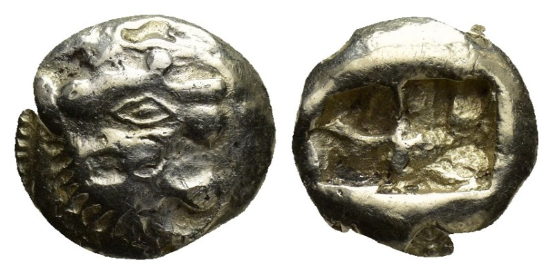 Kings of Lydia. Sardeis. Time of Ardys to Alyattes circa 630-553 BC. EL (11mm, 3...