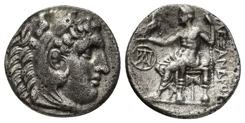 KINGS of MACEDON. Alexander III ‘the Great’, 336-323 BC. Drachm (17mm, 4 g), Mil...