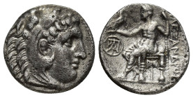 KINGS of MACEDON. Alexander III ‘the Great’, 336-323 BC. Drachm (17mm, 4 g), Miletos, c. 295-275. Head of Herakles to right, wearing lion skin headdre...