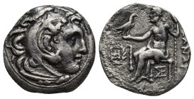 KINGS OF MACEDON. Alexander III 'the Great' (336-323 BC). Drachm. (17mm, 3.3 g) Erythrai. Obv: Head of Herakles right, wearing lion skin. Rev: AΛΕΞΑΝΔ...