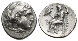 Kingdom of Macedon, Philip III Arrhidaios AR Drachm. (17mm, 4 g) Struck under Leonnatos, Arrhidaios, or Antigonos I, in the name and types of Alexande...