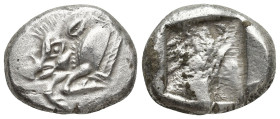 DYNASTS OF LYCIA. Uncertain dynast, Circa 520-470/60 BC. Stater (17mm, 9.3 g), uncertain mint, c. 500 BC. Forepart of wild boar to left, dotted orname...