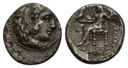 KINGS of MACEDON. Philip III Arrhidaios. 323-317 BC. AR Hemidrachm (12mm, 1.9 g). In the name of Alexander III. Babylon mint. Struck under Archon, Dok...