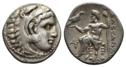 KINGS OF MACEDON. Alexander III ‘the Great’, 336-323 BC. Drachm (17mm, 4.1 g), Magnesia ad Maeandrum, struck under Antigonos I Monophthalmos, circa 31...