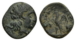 PTOLEMAIC KINGS of EGYPT. Ptolemy I Soter. 305-282 BC. Æ Chalkous (9mm, 1.2 g). Alexandreia mint. Struck circa 305/4-303/1 BC. Diademed head of Alexan...