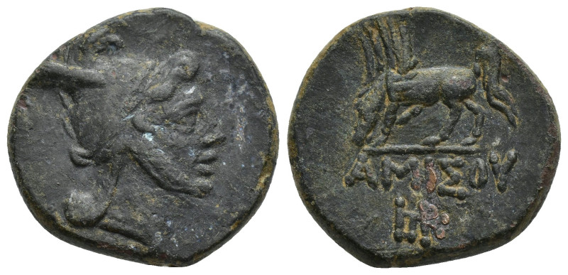 Pontos. Amisos. Time of Mithradates VI Eupator 120-63 BC. Bronze Æ (22mm, 12.6 g...