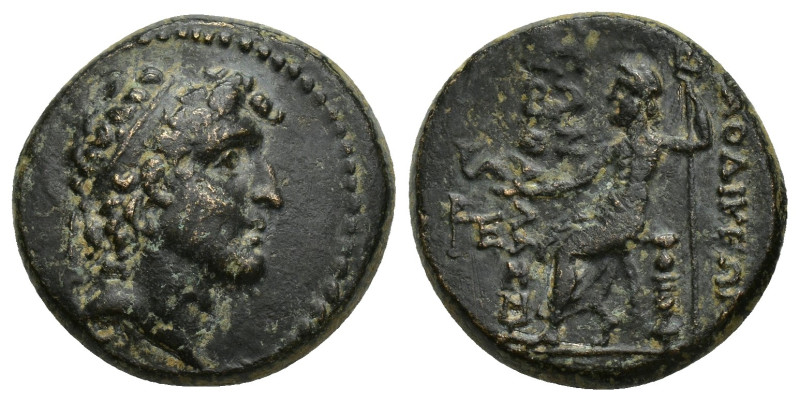 SELEUKID KINGS of SYRIA. Æ (19mm, 7 g). Laodicea ad Mare mint. Diademed head rig...