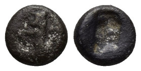 Kingdom of, Darius I, (510-486 B.C.) or later, silver obol or sixth siglos, (7mm, 0.8 g), issued 500-485 B.C., obv. king as bearded archer kneeling to...
