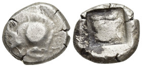 DYNASTS of LYCIA. Uncertain dynast. Circa 490/80-440/30 BC. AR Stater (19mm, 8.8 g). Forepart of boar right, Lycian EL on crest, Lycian EA on shoulder...