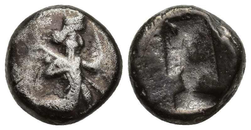 ACHAEMENID EMPIRE, Time of Xerxes II to Darios II. Sardes (Circa 420-375 BC) AR ...