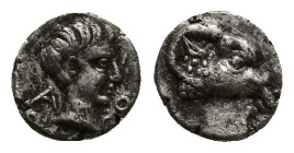 Troas, Kebren, c. 387-310 BC. AR Obol (7mm, 0.45 g). Youthful male head r./ Ram’s head r. R.