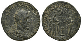Mesopotamia. Rhesaena. Trajan Decius AD 249-251. Bronze Æ (25mm, 10.9 g). ΑVΤ Κ Γ ΜЄ ΚV ΔЄΚΙΟϹ ΤΡΑΙΑΝΟϹ ϹЄΒ, radiate, draped and cuirassed bust right ...