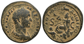 SYRIA, Seleucis and Pieria. Antioch . Severus Alexander. AD 222-235. Æ (30mm, 18.7 g). Laureate bust right, slight drapery on far shoulder / Tyche sea...