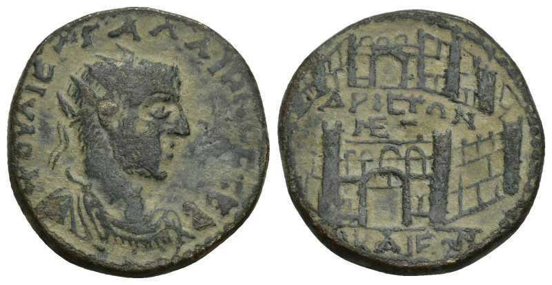 BITHYNIA. Nicaea Gallienus 253-268. Ae (23mm, 8.8 g) Octassarion POU LI EG GALLI...