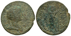 PHRYGIA. Tiberiopolis. Tranquillina (Augusta, 241-244). Ae. (29mm, 12.1 g) Aur. Pontikos, magistrate. Obv: TPANKVΛΛEINA CEBAT (sic!). Draped bust righ...
