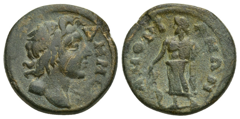 PHRYGIA, Amorium. Pseudo-autonomous issue. Æ (20mm, 6.8 g). Diademed head of Dem...