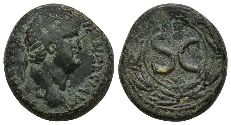 SYRIA. Antioch. Nero (AD 54-68). Æ (20mm, 8.1 g) Obverse: IM NER CLAV CAESAR; la...