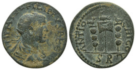 PISIDIA, Antioch. Philip I (244-249 AD) AE Bronze (25mm, 8.3 g) Obv: IMP M IVL PHILIPPVS A. Radiate, draped, and cuirassed bust right Rev: ANTIOCHI CO...