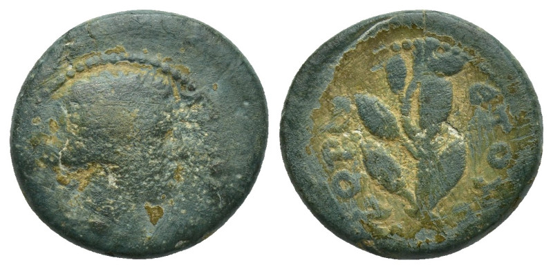 Seleucis and Pieria. Antioch. Semi-autonomous issue AD 128-129. Dated year 177 o...