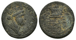 Syria, Seleucis and Pieria. Antiochia ad Orontem. Civic Issue. Time of Nero, A.D. 54-68. AE trichalkon (17mm, 5.1 g). Dated year 108 of the Caesarean ...