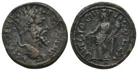 Pisidia, Antioch. Septimius Severus. A.D. 193-211. AE (23mm, 6 g). L SEPT SEV PERT AVG, laureate head right / ANTIOCH GEN COL CA, Tyche standing left,...