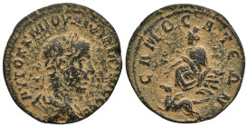 Syria, Commagene. Samosata. Philip II. A.D. 247-249. AE 30 (27mm, 15.3 g). AVTOK K M IOVΛI ΦIΛIΠΠOC CЄB, laureate, draped and cuirassed bust of Philip...