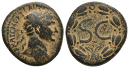 SYRIA. Seleucis and Pieria. Antioch. Trajan (98-117). Ae. (24mm, 13.5 g) Obv: AYTOKP KAIC NEP TRAIANOC CEB ΓEPM ΔAK. Laureate head right. Rev: S C, Γ ...