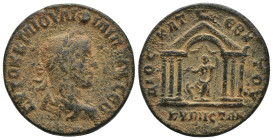 SYRIA, Cyrrhestica. Cyrrhus. Philip II. AD 247-249. Æ (28mm, 16.7 g). Laureate, draped and cuirassed bust right, seen from behind / Hexastyle temple o...