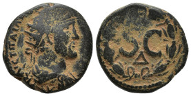 Syria, Seleucis and Pieria. Antiochia ad Orontem. Antoninus Pius. A.D. 138-161. Æ as (22mm, 9.2 g) Obverse: ΑV[Τ?]ΚΑΙϹ ΤΙΤ ΑΙΛ ΑΔΡ ΑΝΤⲰΝƐ[; radiate he...