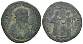 Maximianus (first reign, 285-305) AE 'Abdication' Follis, issued 305-7. Cyzicus, (27mm, 7.1 g). Obv: D N MAXIMIANO FELICISSIMO SEN AVG; laureate half-...