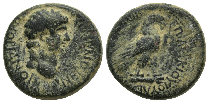 PHRYGIA, Amorium. Nero. AD 54-68. Ae. (21mm, 7.1 g) Lucius Julius Katon, magistr...