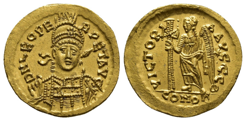 Leo I the Great, Eastern Roman Empire (AD 457-474). AV solidus (20mm, 4.4 g). Co...