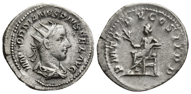 Gordian III AR Antoninianus. (22mm, 3.8 g) Rome, AD 241-243. IMP GORDIANVS PIVS ...