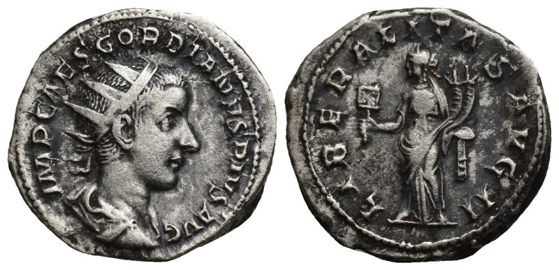 Gordian III. A.D. 238-244. AR antoninianus (20mm, 4.5 g). Rome, A.D. 239. IMP CA...