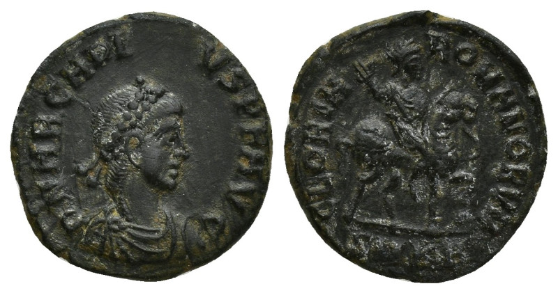 Arcadius. A.D. 383-408. Æ (16mm, 1.8 g). Cyzicus, A.D. 392-395. D N ARCADI-VS P ...